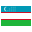 Uzbequistão flag